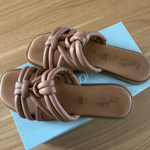 Seychelles Sun Kissed Tan Knotted Slide Sandals 6.5 - Picture 4 of 9